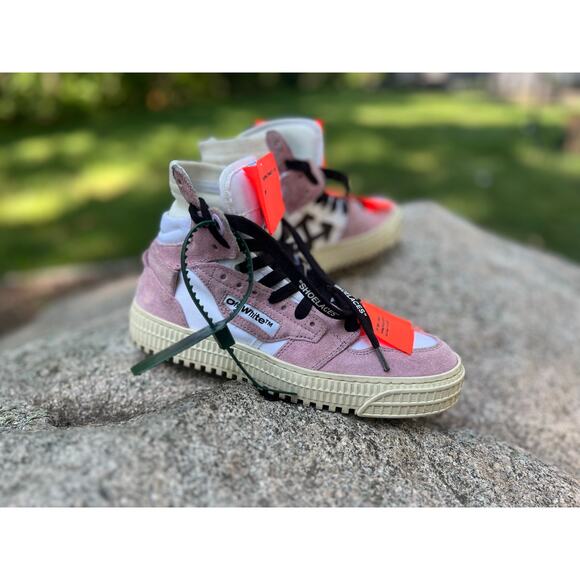 OFF-WHITE 3.0 Off-Court sneakers in lilac/white suede mix - Picture 2 of 14